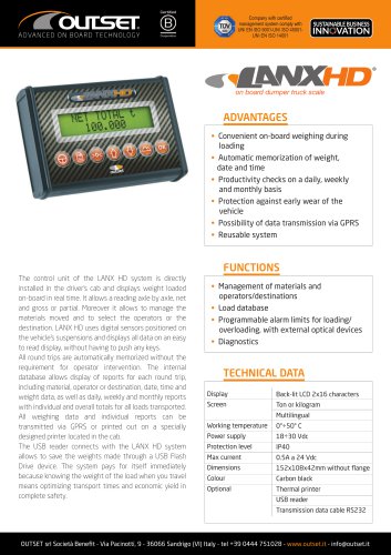 LANX HD datasheet