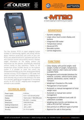 MT20 datasheet
