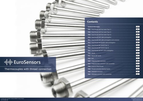 12 - Thermocouples with thread connection