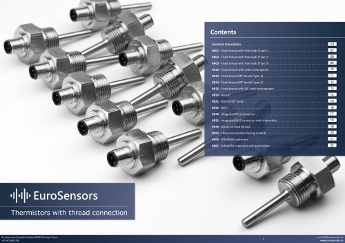 14 - Thermistors with thread connection