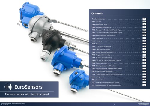 15 - Thermocouples with terminal head