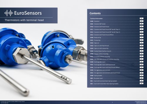 17 - Thermistors with terminal head