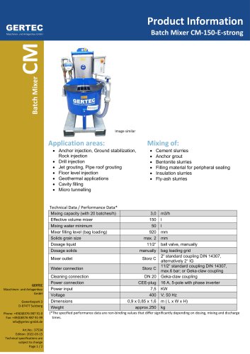 Batch Mixer CM-150-E-strong