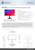 DW2701 27-INCH 1440P USB-C MONITOR WITH ERGONOMIC STAND