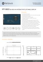 IFP-8603 86-INCH 4K INTERACTIVE FLAT PANEL DISPLAY