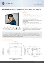 PN-46D2 46-INCH ULTRA NARROW BEZEL VIDEO WALL DISPLAY