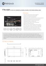 TTN-4301 43-INCH 4K COMMERCIAL-GRADE LCD DISPLAY FOR VIDEO SURVEILLANCE