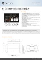 TX-3203 TOUCH SCREEN DISPLAY
