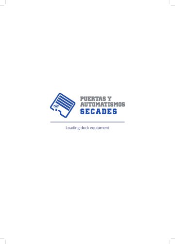 Puertas Secades - Loadig dock equipment