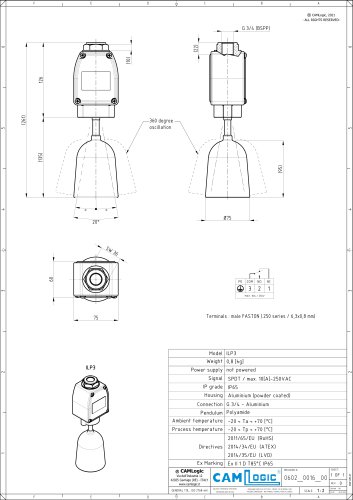 Technical datasheet ILP3