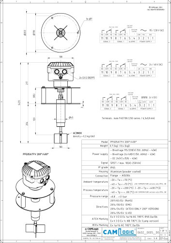 Technical datasheet PFG05ATFV