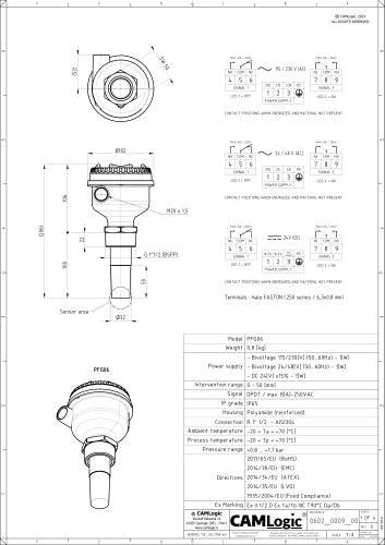 Technical datasheet PFG06