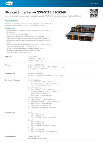 Storage SuperServer SSG-521E-E1CR24H