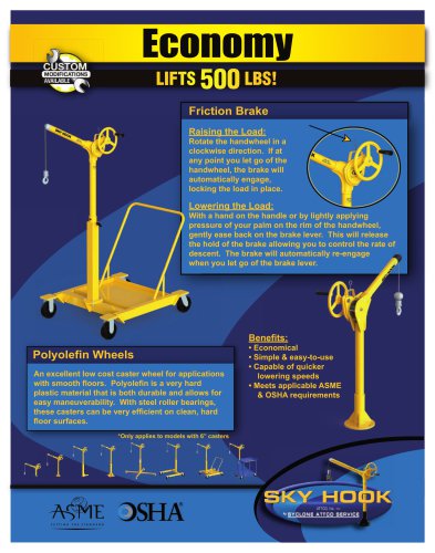 Economy LIFTS 500 LBS!