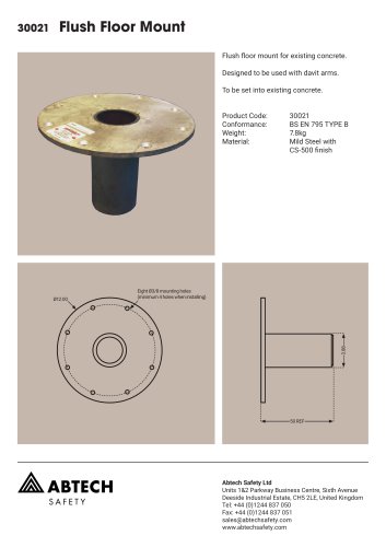 30021 Flush Floor Mount