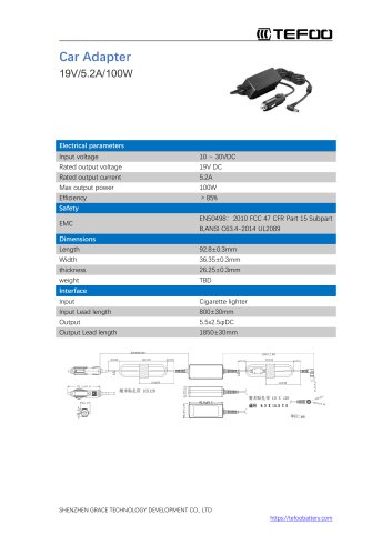 Car-adapter-GSCAR19V5525100W