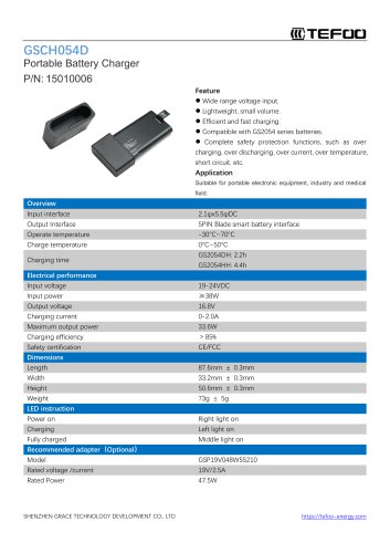 GSCH054D-Portable smart battery charger