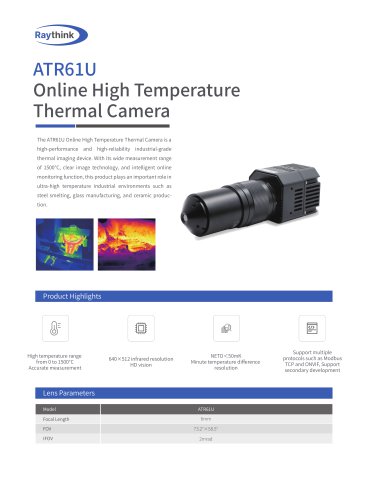 ATR61 Online High Temperature Thermal Camera
