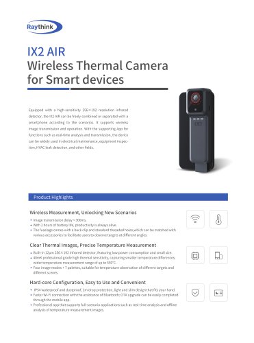 IX Air Wireless Thermal Camera For Smart Devices