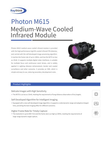 Photon M615 Medium-Wave Cooled Infrared Module