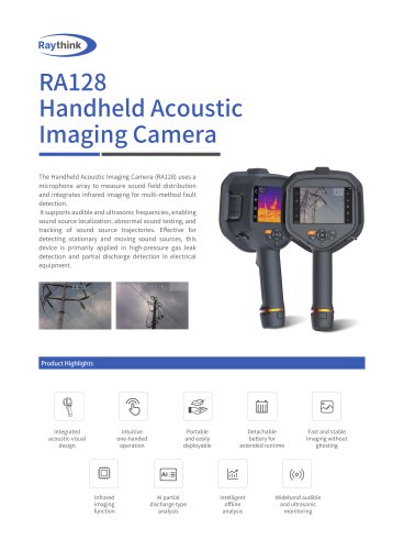 RA128 Handheld Acoustic Imaging Camera