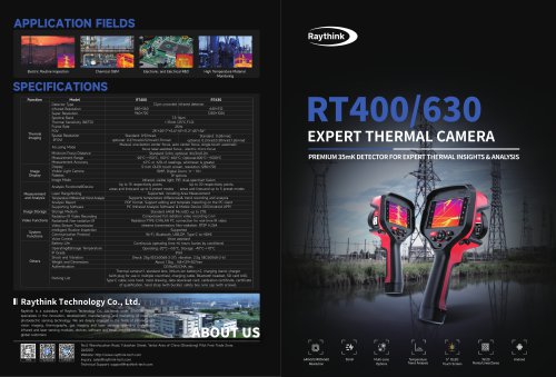 Raythiink RT400/630 Expert Handheld Thermal Camera