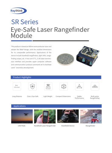 SR Series Eye-Safe Laser Rangefinder Module