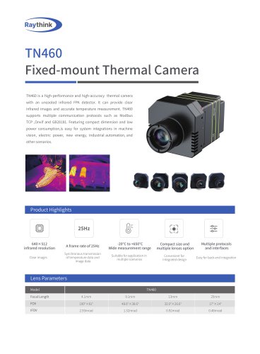TN460 Fixed-mount Thermal Camera