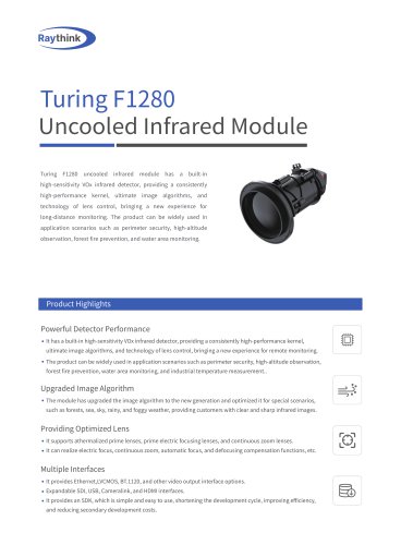 Turning F1280 Uncooled Infrared Module
