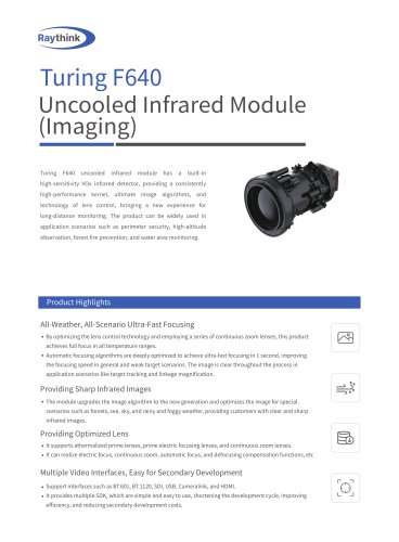 Turning F640 Uncooled Infrared Module(Imaging)