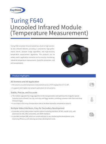 Turning F640 Uncooled Infrared Module(Temperature Measurement)