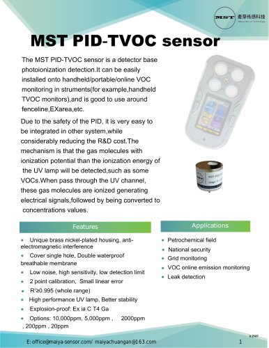 MaiYa MST-PID sensor
