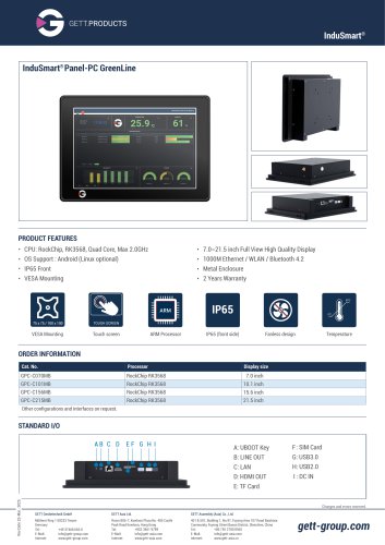 InduSmart Panel-PC GreenLine