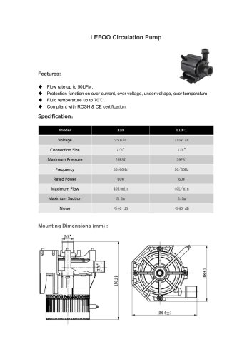 LEFOO Circulation Pump