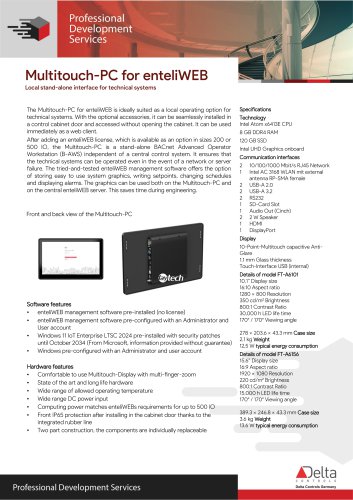 Multitouch-PC for enteliWEB