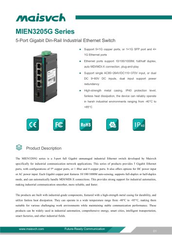 MIEN2024-4F/8F/16F SeriesFiberSwitch