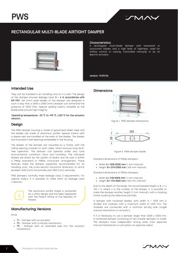 PWS special multi-blade air dampers