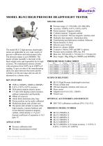 BL512 High Pressure Deadweight Tester