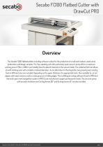 Secabo FC100 Flatbed Cutter with DrawCut PRO