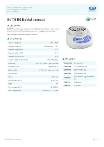 Bio TDB-100