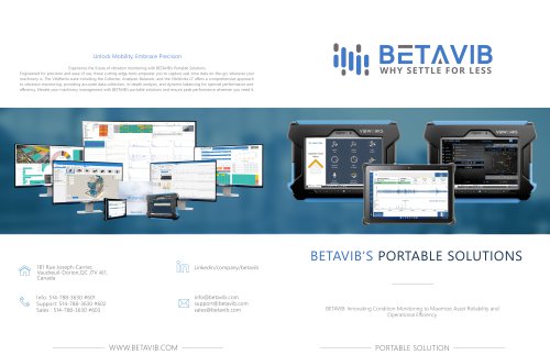 BETAVIB'S PORTABLE SOLUTIONS
