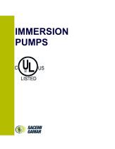 IMMERSION PUMPS 