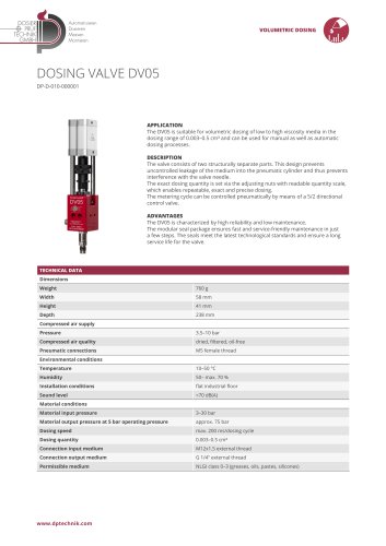 DOSING VALVE DV05