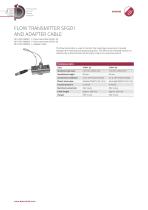 FLOW TRANSMITTER SFG01 AND ADAPTER CABLE