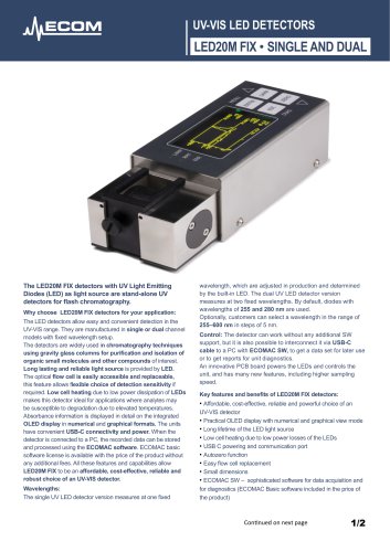 LED20M FIX • SINGLE AND DUAL