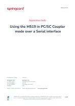 Using the M519 in PC/SC Coupler mode over a Serial interface