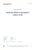 Using the M519 in SpringProx  Legacy mode