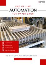 ILAMCO END OF LINE AUTOMATION FOR PAPER BAGS