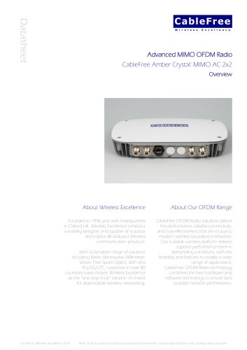 CableFree Amber Crystal: MIMO AC 2x2