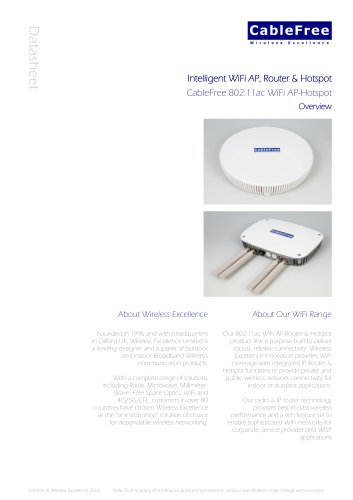 Intelligent WiFi AP, Router & Hotspot